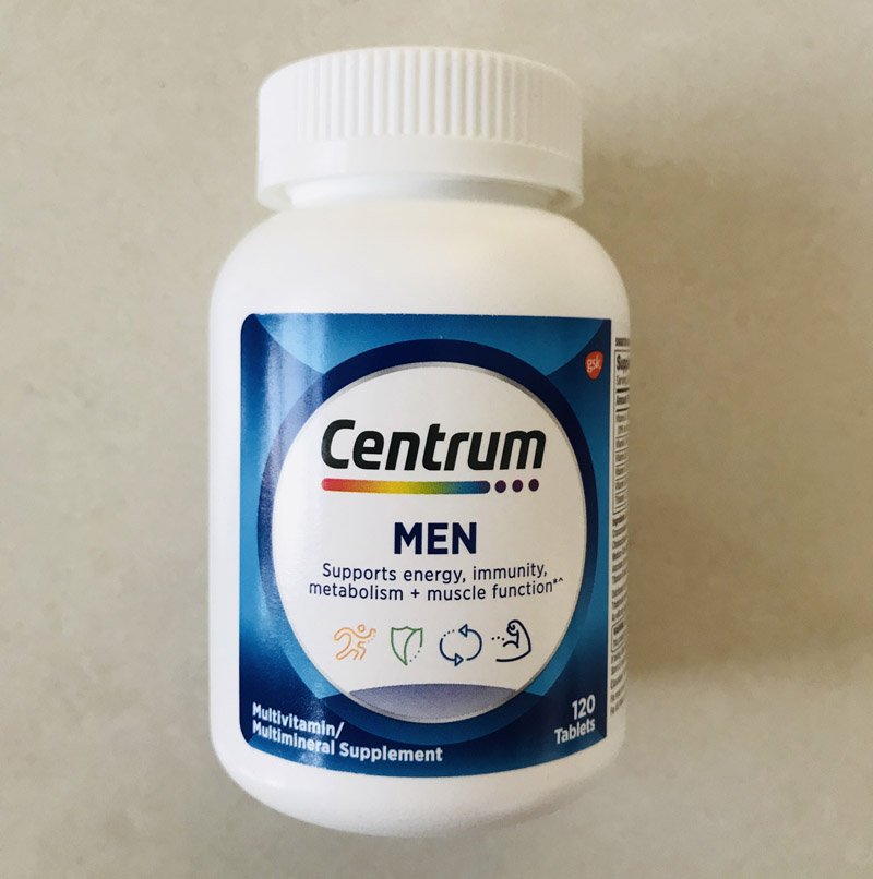 Gratis Verzending Centrum Man Multiviamin/Multimineral Supplement 120 Tabletten