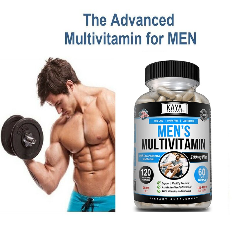 Mannen Multivitamine-Multimineral Dagelijks Supplement Om Een Gezonde Prostaat Vegetarische Capsules Mannen Multivitamine-Multimineral Dagelijks Supplement Om Een Gezonde Prostaat Vegetarische Capsules