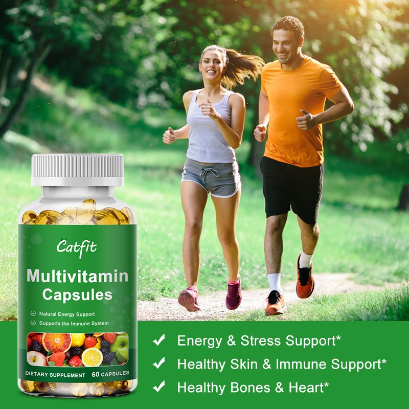 Catfit Meerdere Samengestelde Vitamine Capsule Anti-Alopecia Huid Reparatie Lever Gezondheid & Energie Zorg Verbeteren Bloedarmoede Vitamine Deficiëntie
