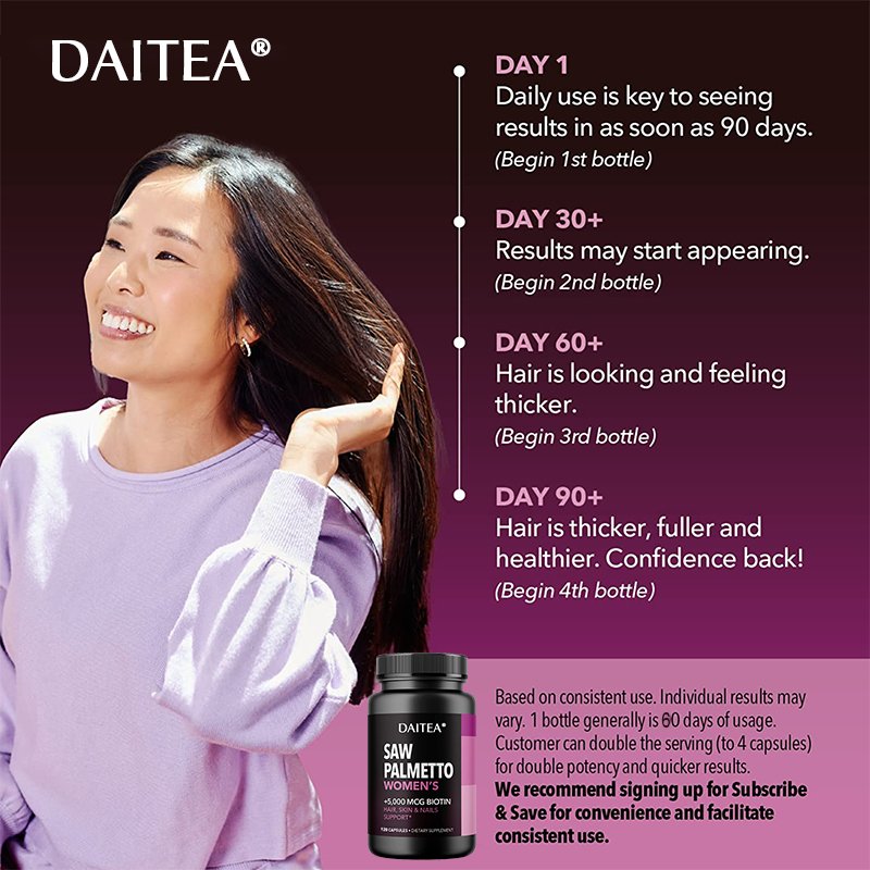 Saw Palmetto-Dht Blocker Voor Haargroei & Biotine Vitamine Supplement Voor Haar, huid & Nagels-Vegan Vitaminen Saw Palmetto-Dht Blocker Voor Haargroei & Biotine Vitamine Supplement Voor Haar, huid & Nagels-Vegan Vitaminen
