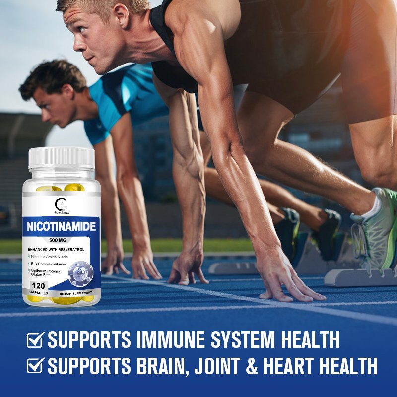 Gp Greenpeople Vit B3 Nicotinamide Capsule Ondersteunt Skin Cell Gezondheid Vitamine B3 Supplement Bleekt Verlicht Vlekken & Verheldert Huid
