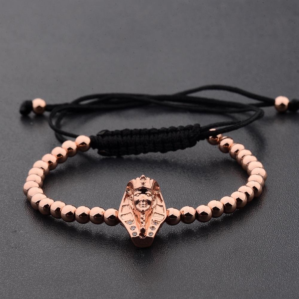 Frankrijk Egypte Paar Armband Sieraden Legering Kleur Zilver Kleur Legering Farao Vorm Armband Beste Cadeau Voor Mannen En Vrouwen Sieraden