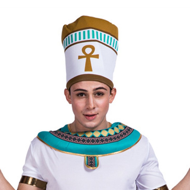 Wit Man Halloween Egyptische Traditionele Koning Kostuum Volwassen Farao Van Egypte Cosplay Carnaval Purim Parade Rollenspel Party Dress
