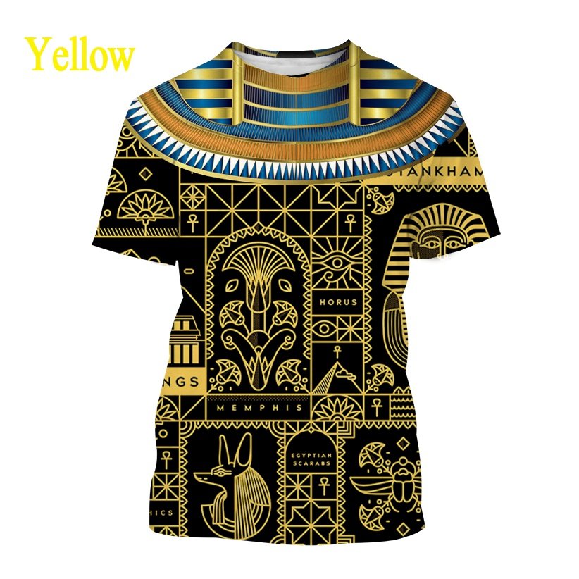 Hot Koop Oude Horus Egyptische God Oog Van Egypte Farao Mannen 3D Grafische Gedrukte T-shirt Unisex Harajuku Streetwear Plus Size top