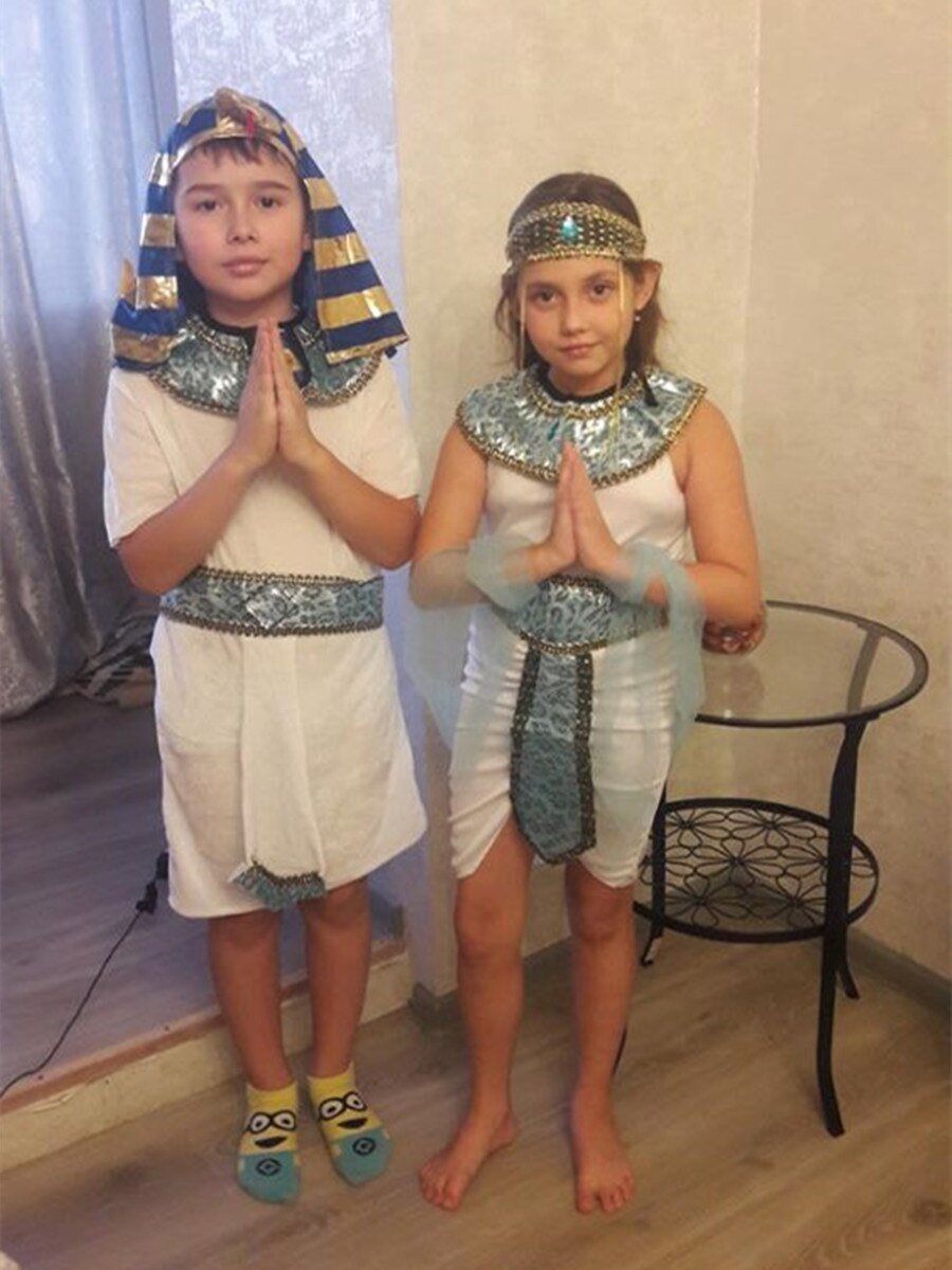 Halloween Nijl Egyptische Farao Cleopatra Kostuums Cosplay Meisjes Kostuum Egypte Prinses Prins Familie Party Dress