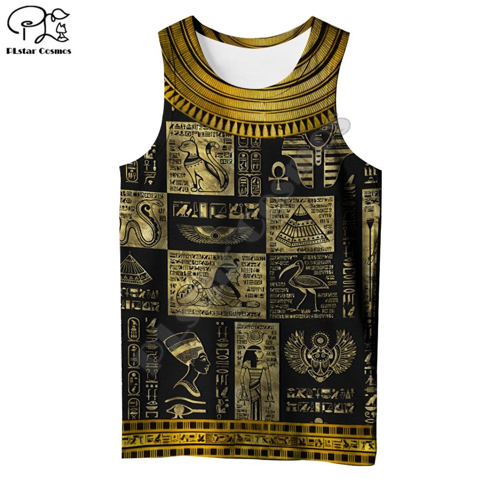 Plstar Cosmos Horus Egyptische God Oog Van Egypte Farao Anubis Gezicht Symbool 3Dprint Unisex Zomer Vest/Tank Top mens Womens S-7