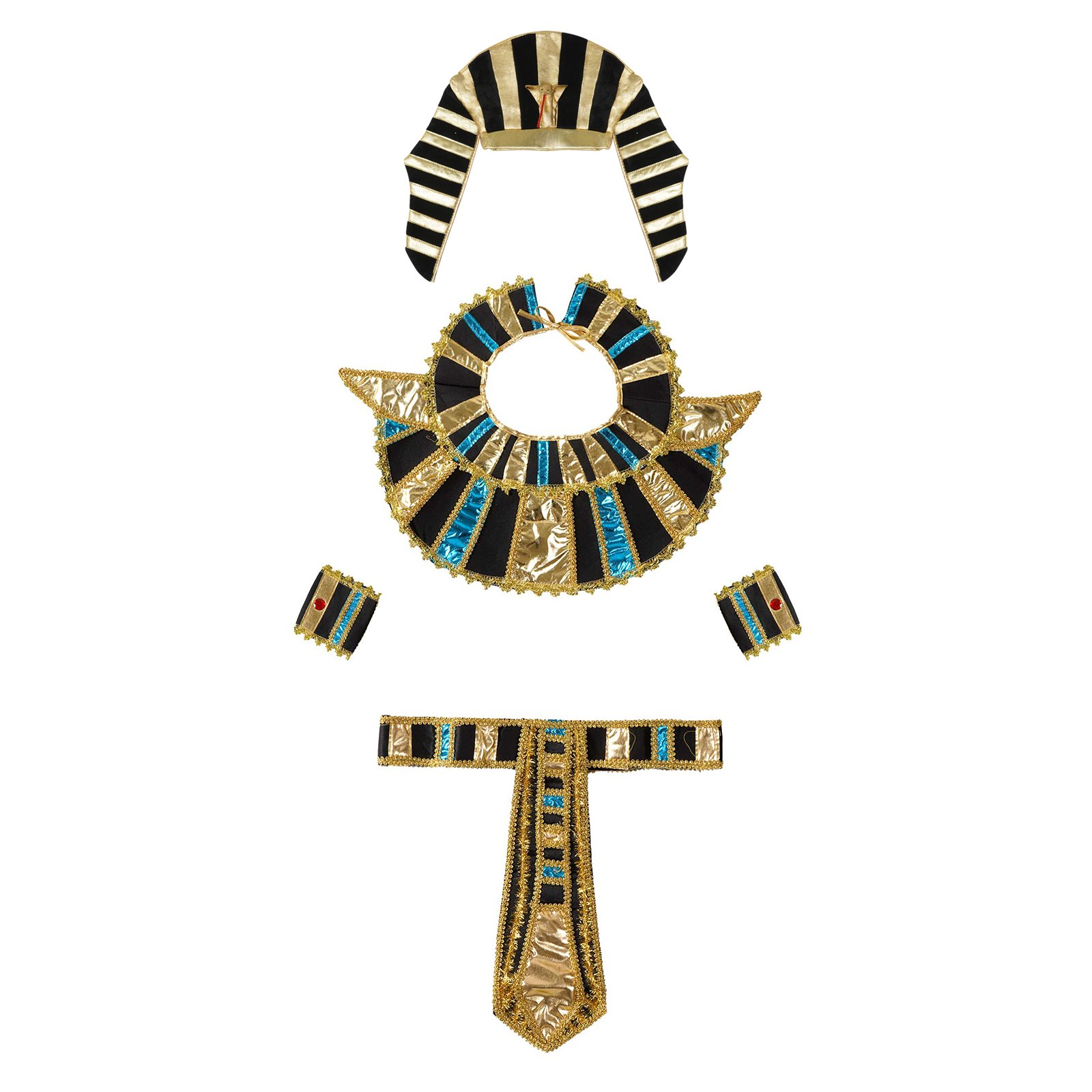 Egyptische Kleding Accessoires Omvatten Egyptische Riem Egyptische Kraag Polsband Farao Hoed Vrouwen Mannen Klassieke Egypte Priester Kostuum Egyptische Kleding Accessoires Omvatten Egyptische Riem Egyptische Kraag Polsband Farao Hoed Vrouwen Mannen Klassieke Egypte Priester Kostuum