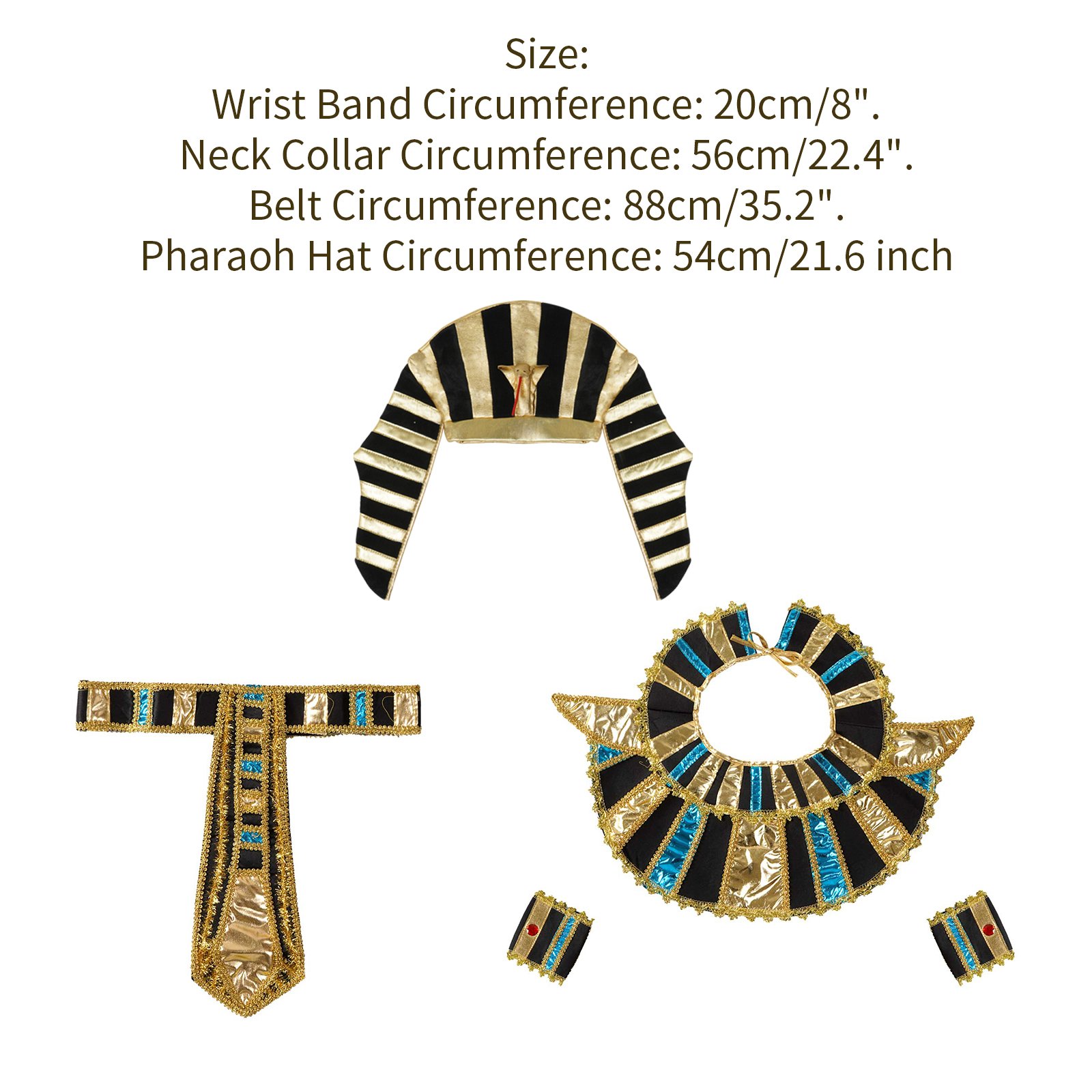 Egyptische Kleding Accessoires Omvatten Egyptische Riem Egyptische Kraag Polsband Farao Hoed Vrouwen Mannen Klassieke Egypte Priester Kostuum Egyptische Kleding Accessoires Omvatten Egyptische Riem Egyptische Kraag Polsband Farao Hoed Vrouwen Mannen Klassieke Egypte Priester Kostuum