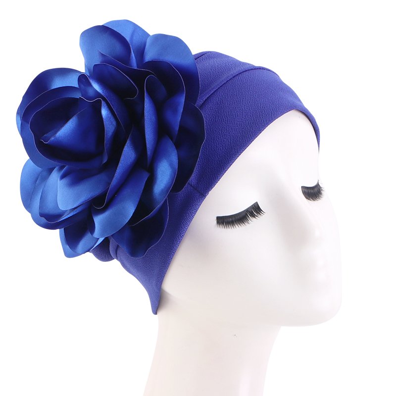 Nieuwe Grote Bloem Tulband Vrouwen Moslim India Hoeden Onder Sjaal Bone Motorkap Haaruitval Hoofddeksels Hijib Cap Hoofddeksels Haar accessoires