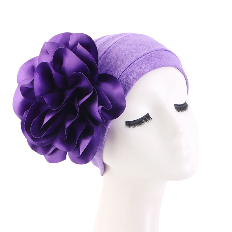 Nieuwe Grote Bloem Tulband Vrouwen Moslim India Hoeden Onder Sjaal Bone Motorkap Haaruitval Hoofddeksels Hijib Cap Hoofddeksels Haar accessoires