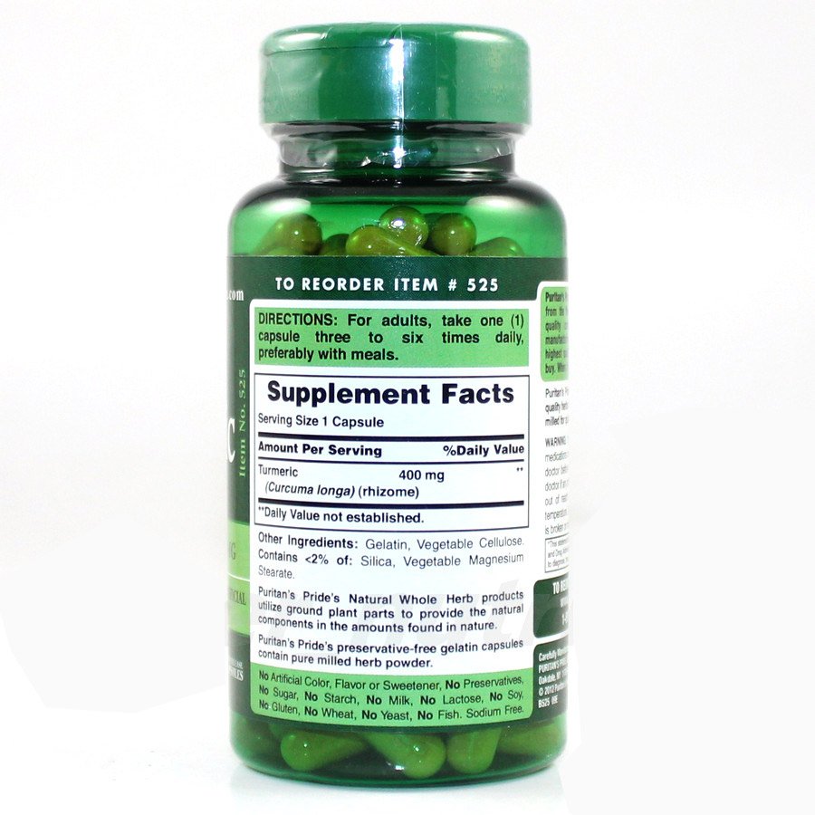 Gratis Verzending Kurkuma Capsule Kurkuma Essentie 400Mg * 100 Capsules Voor Lever Gezondheid