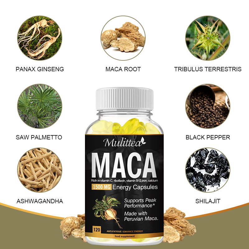 Mulittea Kruiden Vegetarische Capsules-Energie Booster Voor Reproductieve Gezondheid En Natuurlijke Energie Dropshipping