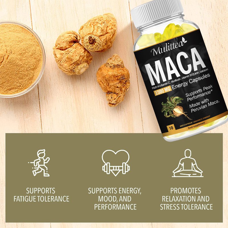Mulittea Kruiden Vegetarische Capsules-Energie Booster Voor Reproductieve Gezondheid En Natuurlijke Energie Dropshipping