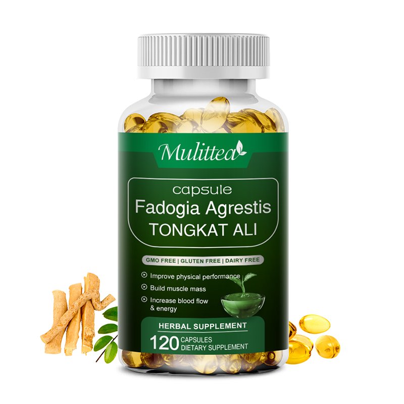 Mulitteea Fadogia Agrestis Met Tongkat Ali Wortel Extract Voor Testosteron Booster Uithoudingsvermogen Uithoudingsvermogen Supplement Dropshipping