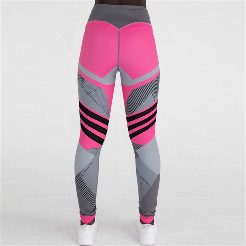 Hddhdhh Brand Print Geometrische Elementen Yoga Broek Vrouwen Fitness Leggings Hoge Taille Sport Broek Leggings