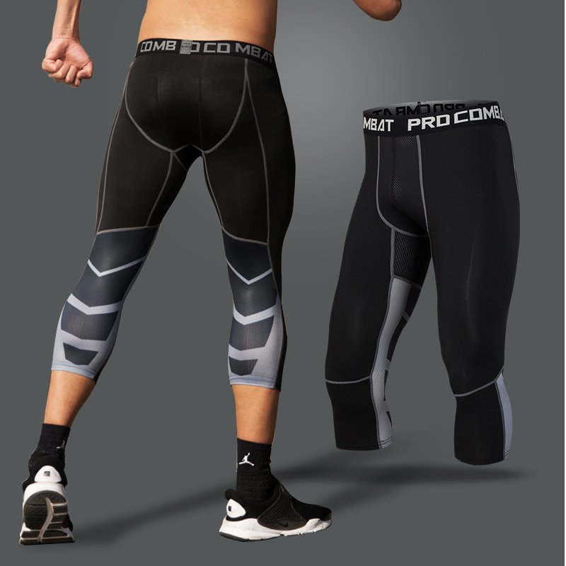 Mannen Compressie Broek Mannelijke Panty Leggings Voor Running Gym Sport Fitness Quick Dry Fit Joggings Workout Wit Zwart Broek