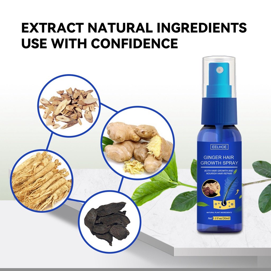 2022 Gember Haar Teler Spray Anti Haar Val Haaruitval Behandeling Haargroei Essentie Olie Voor Mannen Vrouwen