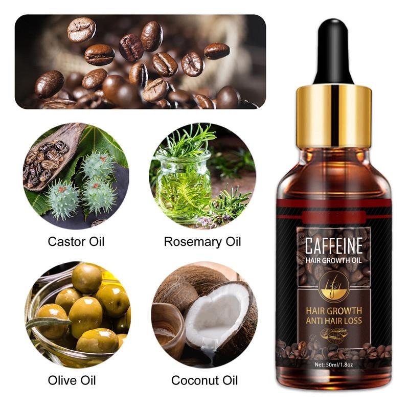 Alopecia Haar Behandeling Voor Vrouwen Haaruitval Haar Olie Groei Tool Spray Cafeïne Voor Behandeling Droog Kroeshaar Beschadigd Dunne Haarverzorging