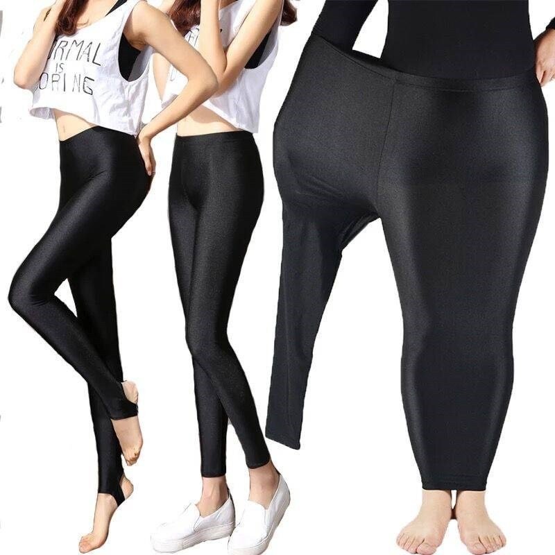 Vrouwen Lente Herfst Maat L Leggings Lady Zomer Knie Lengte Korte Broek Casual Uitgerekt Skinny Shine Neon Shorts Capri