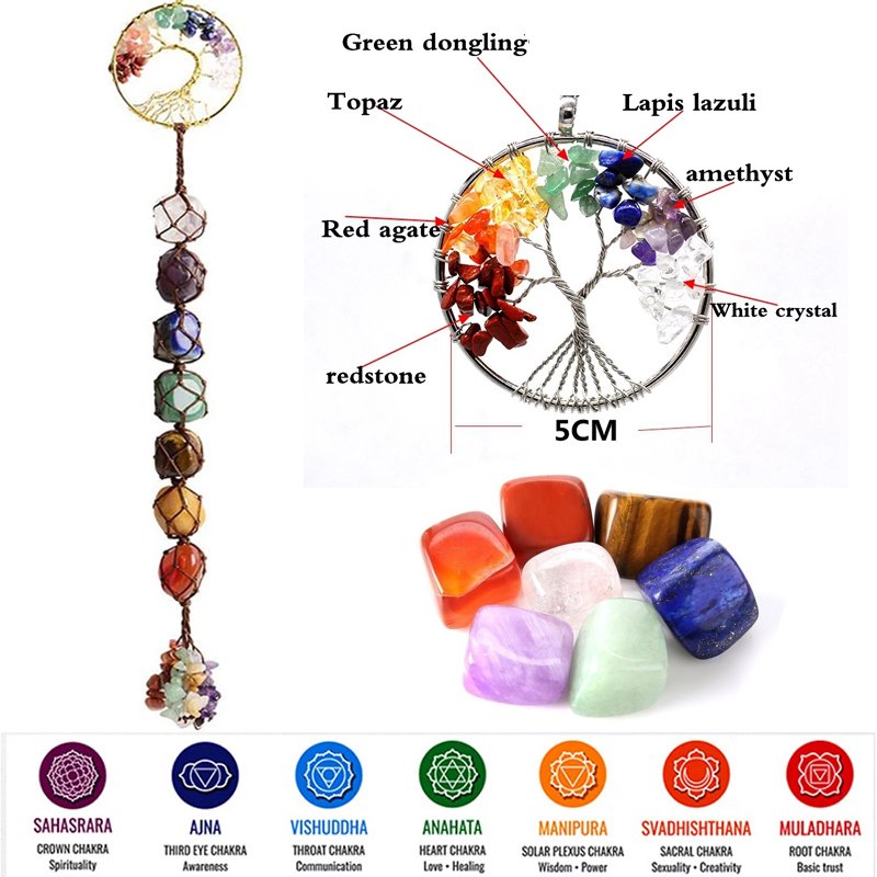 7 Chakra Natuurlijke Kristal Edelsteen Meditatie Ornament Kristal Boom Reiki Healing Feng Shui Brengen Geluk Thuis Decor Quartz Stone 7 Chakra Natuurlijke Kristal Edelsteen Meditatie Ornament Kristal Boom Reiki Healing Feng Shui Brengen Geluk Thuis Decor Quartz Stone